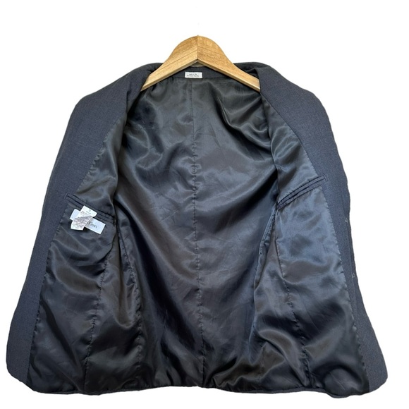 Calvin Klein Boys Gray Suit Jacket Single Breasted 2 Button Size 12 Regular - Picture 9 of 14